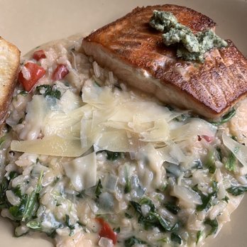 Herbie's On The Park - Salmon risotto - New American Near Me - Saint Paul, Minnesota Herbie's On The Park - Salmon risotto - New American Near Me - Saint Paul, Minnesota