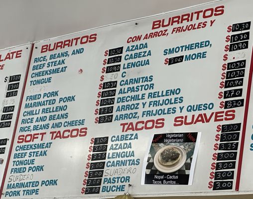 Menu photo 2 El Taco De Mexico Denver, CO