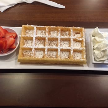 Millstone Bakery - Brussels waffle w/ strawberries and whipped cream - Bakeries Near Me - Plano, Texas Millstone Bakery - Brussels waffle w/ strawberries and whipped cream - Bakeries Near Me - Plano, Texas