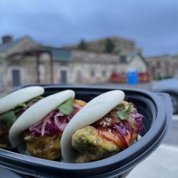 Bao & Bun Studio - Fried Avocado Bao Bun and Curry Cauliflower Bao Bun -- Both were INCREDIBLE vegetarian options! - Taiwanese Near Me - Philadelphia, Pennsylvania Bao & Bun Studio - Fried Avocado Bao Bun and Curry Cauliflower Bao Bun -- Both were INCREDIBLE vegetarian options! - Taiwanese Near Me - Philadelphia, Pennsylvania
