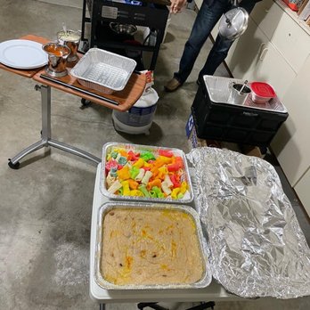 DosaCatering - The set up in the garage. - Caterers Near Me