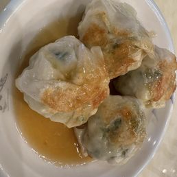 Pan-fried Shrimp Leek Dumpling