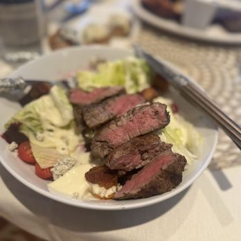 CLASS Soiree Steakhouse - Wedge salad with filet - Steakhouses Near Me - Hollywood, Florida
