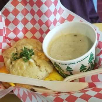 Biscuit Bitch - Bitchwich with veggie sausage and veggie gravy on the side. - Breakfast & Brunch Near Me - Seattle, Washington Biscuit Bitch - Bitchwich with veggie sausage and veggie gravy on the side. - Breakfast & Brunch Near Me - Seattle, Washington