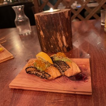 Chome - Salmon toro aburi nigiri - Izakaya Near Me - San Francisco, California