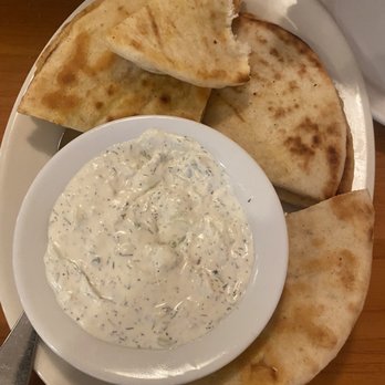 Olive Tree Pizza & Grill - 2 Pita Bread with Tzatziki Sauce - Pizza Near Me - Mauldin, South Carolina