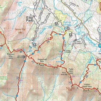 Devils Path - Map of the eastern portion - Hiking Near Me - Elka Park, New York