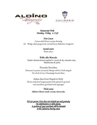 Menu photo 7 Aldino at the Vineyard San Antonio, TX Menu photo 7 Aldino at the Vineyard San Antonio, TX