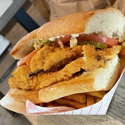 Bayou Cat Restaurant - catfish poboy