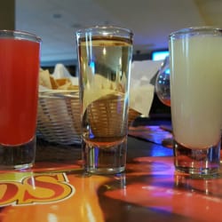 Los Herederos - Tequila, chips, and salsa.