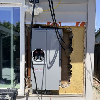 A&J Electrical - Installation of new main panel before completing inspection - Electricians Near Me