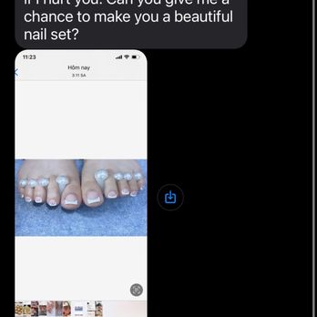 Lovely Nails - Her trying to switch up her story . - Nail Salons Near Me - El Monte, California