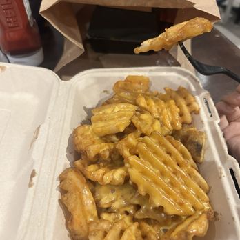Cleavers - Waffle-Cut Fries with whiz - Cheesesteaks Near Me - Philadelphia, Pennsylvania