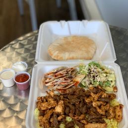 Mix Shawarma Platter (~$14).