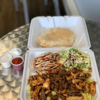 Carmel Haifa - Mix Shawarma Platter (~$14). - Middle Eastern Near Me - Morris Plains, New Jersey