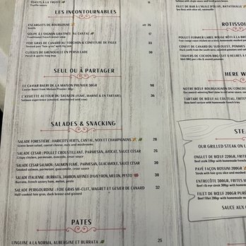 le bouchon parisien - Menu - French Near Me - Paris