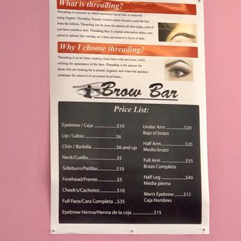 I Brow Bar - List of services - Eyebrow Services Near Me - Concord, California I Brow Bar - List of services - Eyebrow Services Near Me - Concord, California