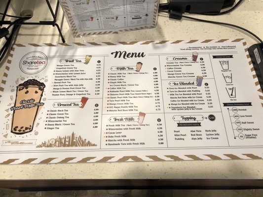 Menu photo 5 Sharetea San Mateo, CA