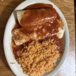 El Canelo IV - Burrito, enchilada and ranch combo plater