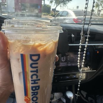 Dutch Bros Coffee - Iced Caramel Latte - Juice Bars & Smoothies Near Me - Eastvale, California Dutch Bros Coffee - Iced Caramel Latte - Juice Bars & Smoothies Near Me - Eastvale, California
