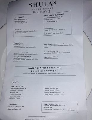 Menu photo 8 Shula's Steak House Naples, FL Menu photo 8 Shula's Steak House Naples, FL