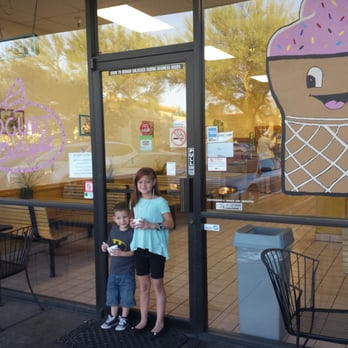Frozen Delight - Here is my babies loving on some Yogurt Delight!! - Ice Cream & Frozen Yogurt Near Me - Tucson, Arizona