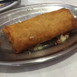 Hong Kong - Spring roll the size of a burrito! So yummy!