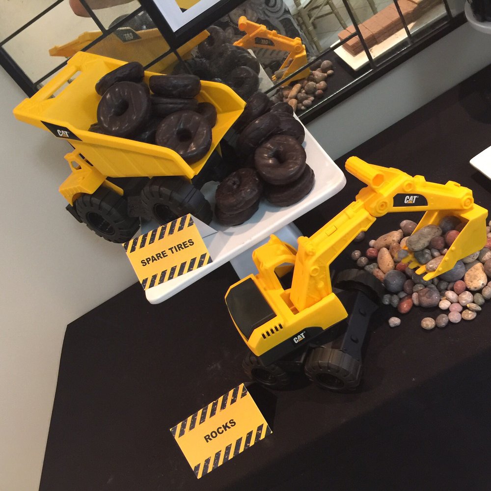 RSVP Catering - Donut tires and edible rocks - Caterers Near Me - Fairfax, Virginia