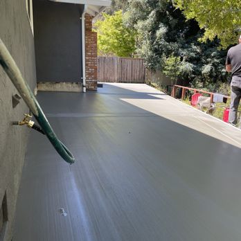 Leyva Concrete Inc. - After broom finish with bands - Masonry/Concrete Near Me