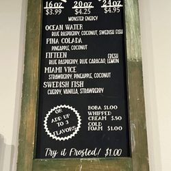 Bleu Cedar Coffee - Menu