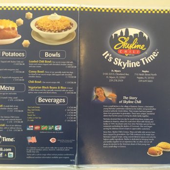 Skyline Chili - Side 1 of 2 - Fast Food Near Me - Naples, Florida Skyline Chili - Side 1 of 2 - Fast Food Near Me - Naples, Florida