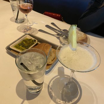 Bonefish Grill - Pineapple martini . Complimentary bread. - Seafood Near Me - Alexandria, Virginia
