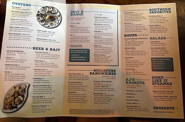 Menu photo 1 AJs Grayton Beach Santa Rosa Beach, FL