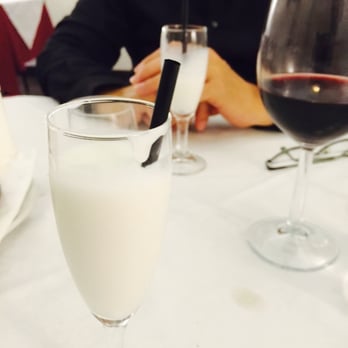 Tempio di Bacco - This is a lemon whipped tart drink.  Complimentary.  Very refreshing. - Italian Near Me - Rome, RM