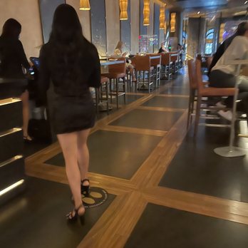 Yellowtail Japanese Restaurant & Lounge - Reception, hostess dresses were cute! - Japanese Near Me - Las Vegas, Nevada