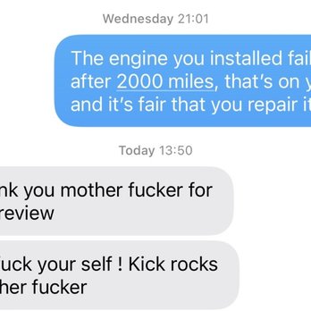 Tokyo Direct Imports - This is the response I received after posting a review on Google maps - Automotive Near Me - Durham, North Carolina