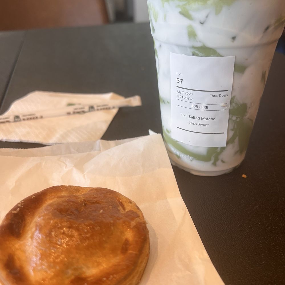 Salted Matcha, spinach pate chaud