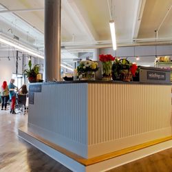 Gorgeous new location for Fringe with harbor views.