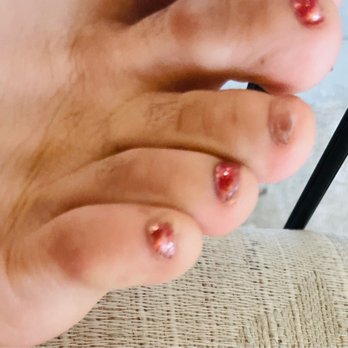 AA Nails Spa - Despite paying over $90 with tip for gel pedi and gel mani, I noticed once I got home that she did not paint one of my toe nails! - Day Spas Near Me - New York, New York