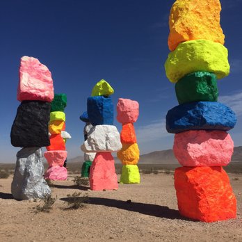 Seven Magic Mountains - Rocks - Public Art Near Me - Las Vegas, Nevada