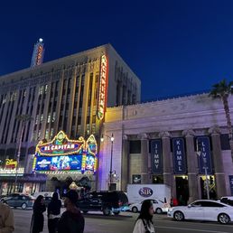 Exterior of the Jimmy Kimmel Live Studio to the right of the El Capitan Theater. Exterior of the Jimmy Kimmel Live Studio to the right of the El Capitan Theater.
