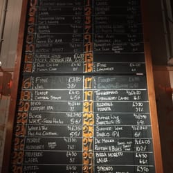 Bierrex Smoke and Tap House - The beer board.