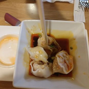 Chuan Cafe - Pork Szechuan Wontons. Great sauce - Szechuan Near Me - Raleigh, North Carolina Chuan Cafe - Pork Szechuan Wontons. Great sauce - Szechuan Near Me - Raleigh, North Carolina