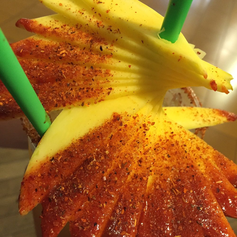 Green Crush - Hard, unripe mango on the Spicy Pineapple Picante Crush - Juice Bars & Smoothies Near Me - Fresno, California Green Crush - Hard, unripe mango on the Spicy Pineapple Picante Crush - Juice Bars & Smoothies Near Me - Fresno, California