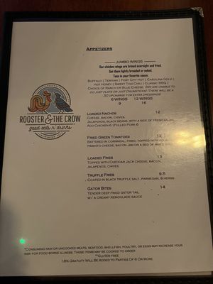 Menu photo 8 Rooster & The Crow Wilmington, NC Menu photo 8 Rooster & The Crow Wilmington, NC