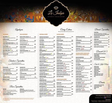 Menu photo 5 Le Indya FIne Indian Cuisine Naples, FL Menu photo 5 Le Indya FIne Indian Cuisine Naples, FL