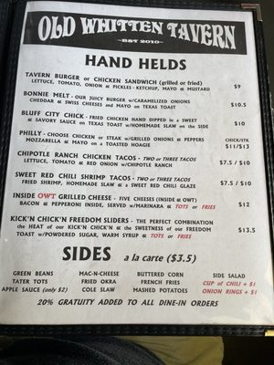 Menu photo 8 Old Whitten Tavern Memphis, TN Menu photo 8 Old Whitten Tavern Memphis, TN