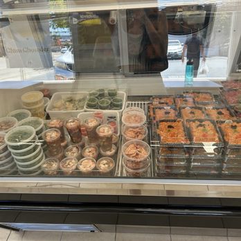 Basa Seafood Express - Case of shrimp and octopus - Poke Near Me - Castro Valley, California