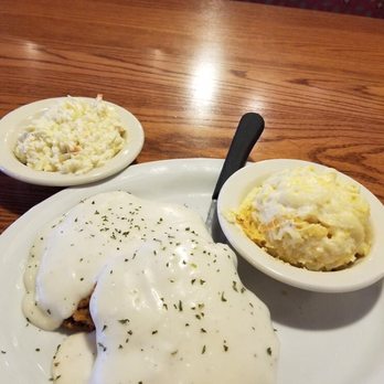 Cafe South - My Country fried steak. Mac and Cheese and Coleslaw. - Breakfast & Brunch Near Me - Charlotte, North Carolina