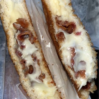 Hidden Kitchen - Grilled cheese with bacon. DELICIOUS - Delis Near Me - Boston, Massachusetts